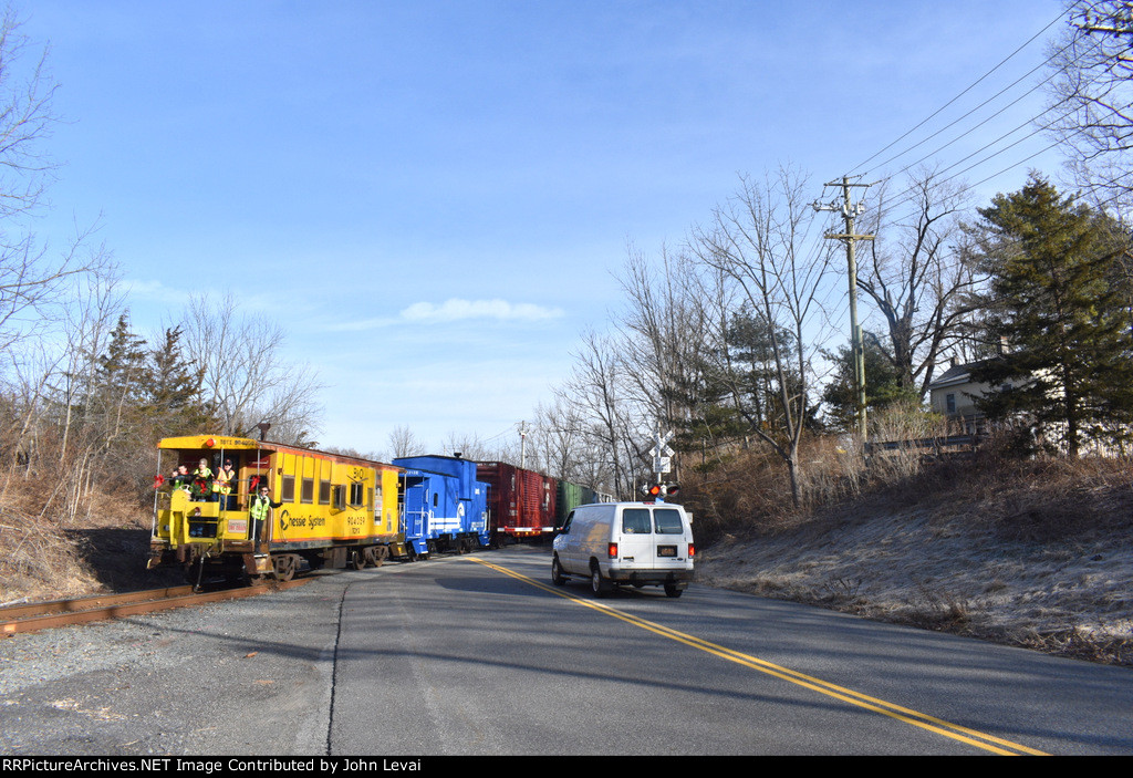 Cabooses bringing up the rear of the TFT Train